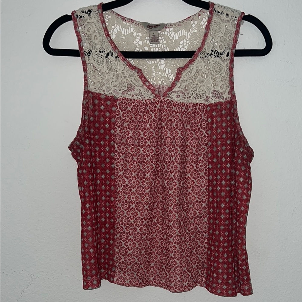 Arizona Jean Co. Lace See Through Top